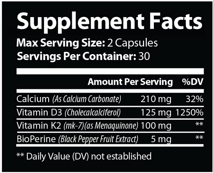 Focus Pharmacology Vitamin K2 with D3 Extra Strength - 60 Capsules - image 5