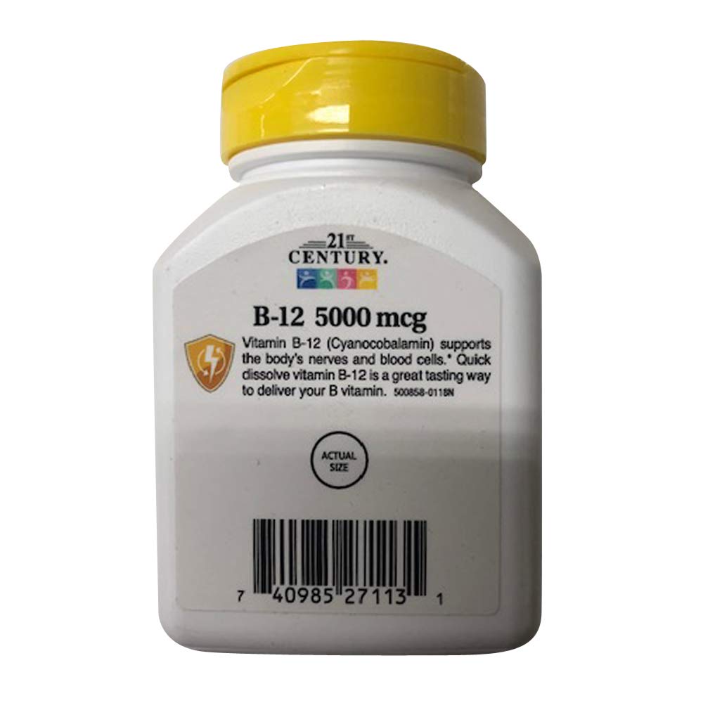 21st Century Vitamin B12 5000mcg - 330 Tablets - image 2