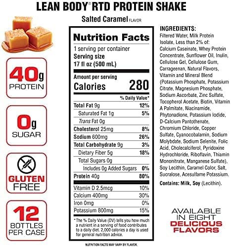 Labrada Lean Body Ready-to-Drink Protein Salted Caramel - 17 Fl Oz - image 6