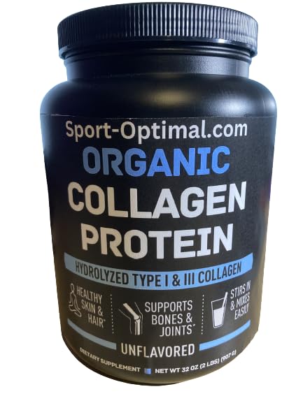 Generic Sport Optimal Collagen Peptides Powder Unflavored Type I & III - 2 lb