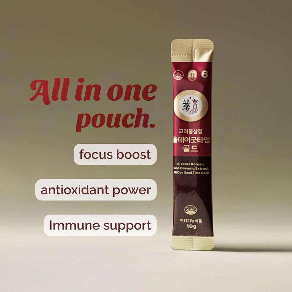 PNBG 6 Year Korean Red Ginseng Shot Gold 15mg - 100 Packets - image 2