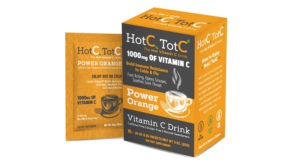 HotCTotC Vitamin C Powder Immune Support - 10 Sachets