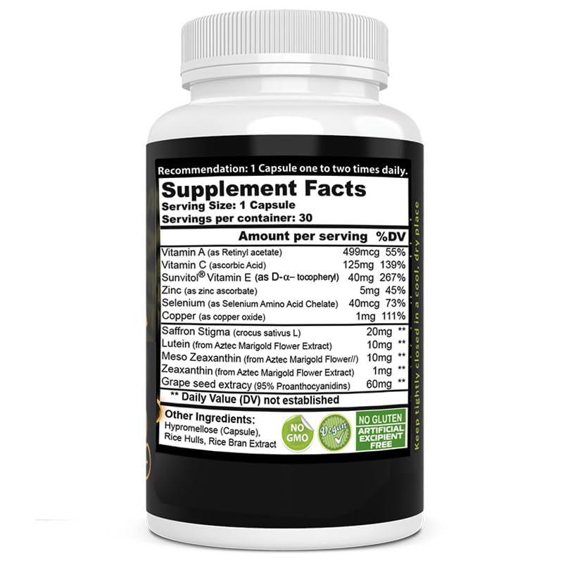 EXIR Eye Vitamins Dietary Supplement for Eye Health - 60 Capsules - image 5