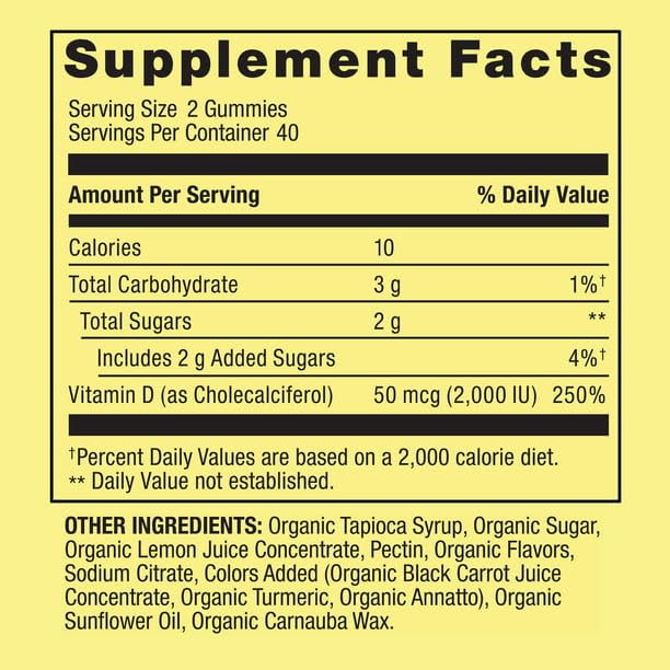 IKJ Vitamin D3 Gummies 2000 IU - 80 Count - image 2