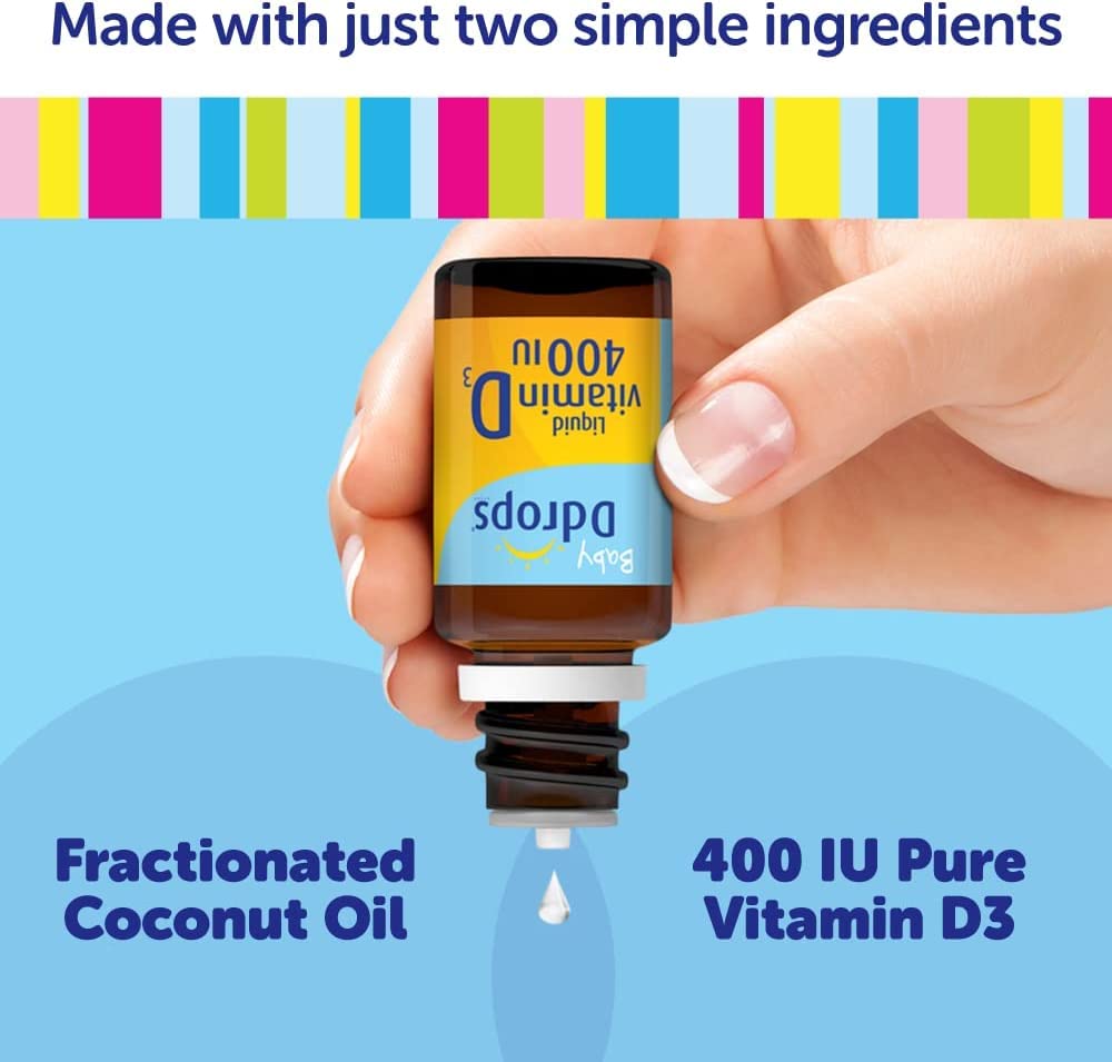 Ddrops Liquid Vitamin D Baby Drops 400 IU - Pack of 8 - image 3