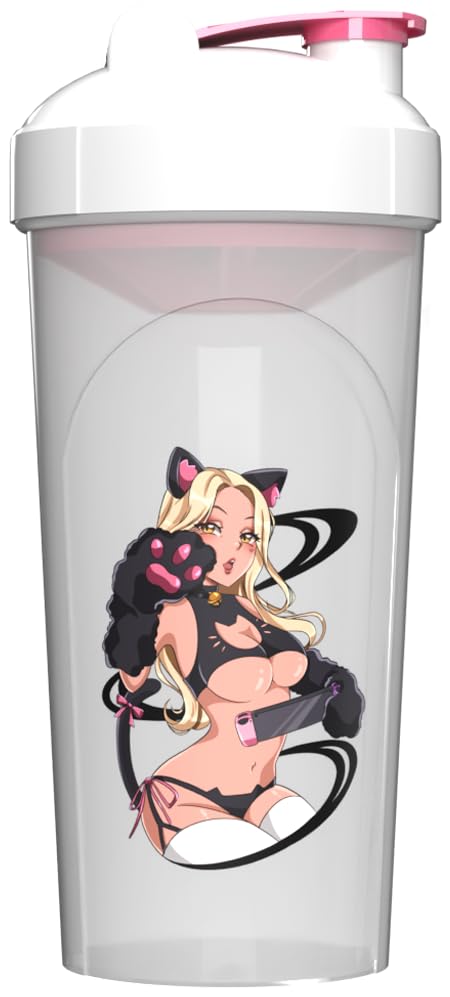 Generic Sexy Gamer Gear Shaker Bottle Anime Cup 25 oz - Bad Kitty