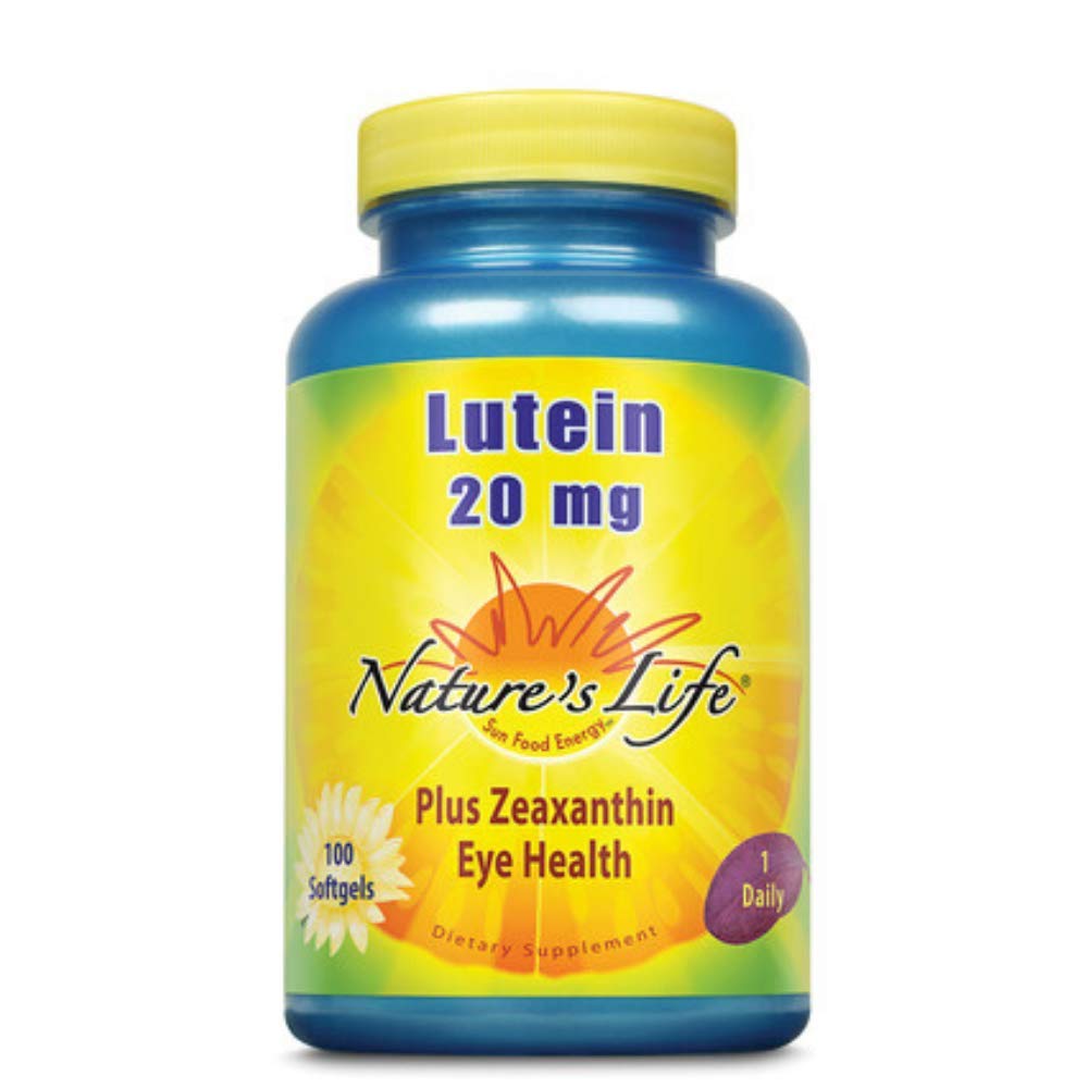 Nature's Life Lutein 20 mg - 100 Softgels