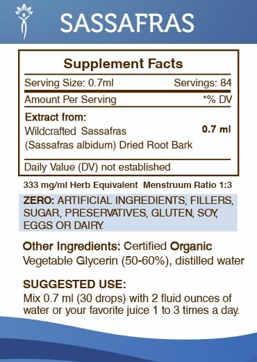 Secrets of the Tribe Sassafras Tincture Alcohol-Free Extract - image 5