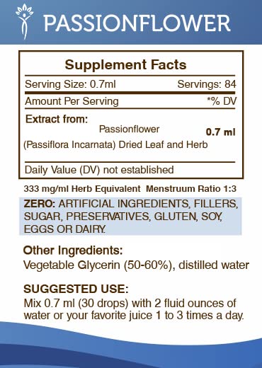 Secrets of the Tribe Passionflower Tincture Alcohol-Free Extract