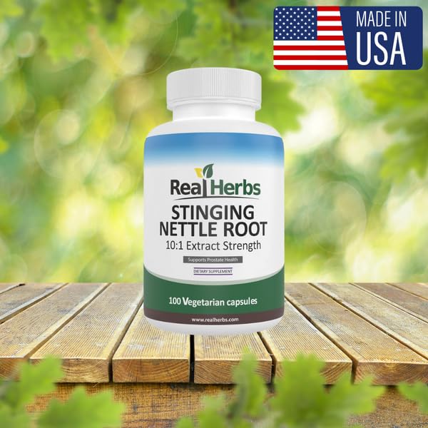 Real Herbs Stinging Nettle Root Extract 750mg - 100 Vegetarian Capsules - image 5