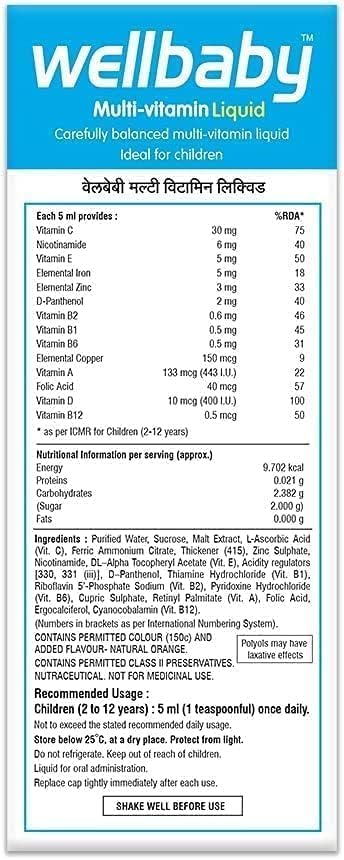 Generic We.llbaby Multivitamin Liquid for Baby - 6.76 Fl Oz - image 4