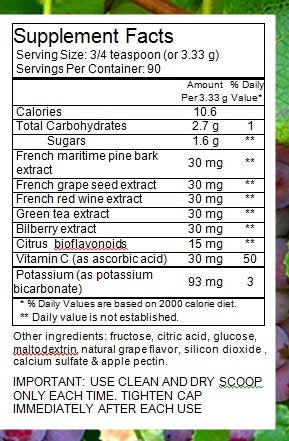 FrenchGlory OPC90 Isotonic OPC Antioxidant Powder - 90 Servings - image 2
