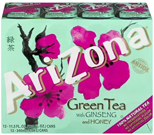 MARL Arizona Green Tea with Ginseng and Honey - 12 Cans - image 2