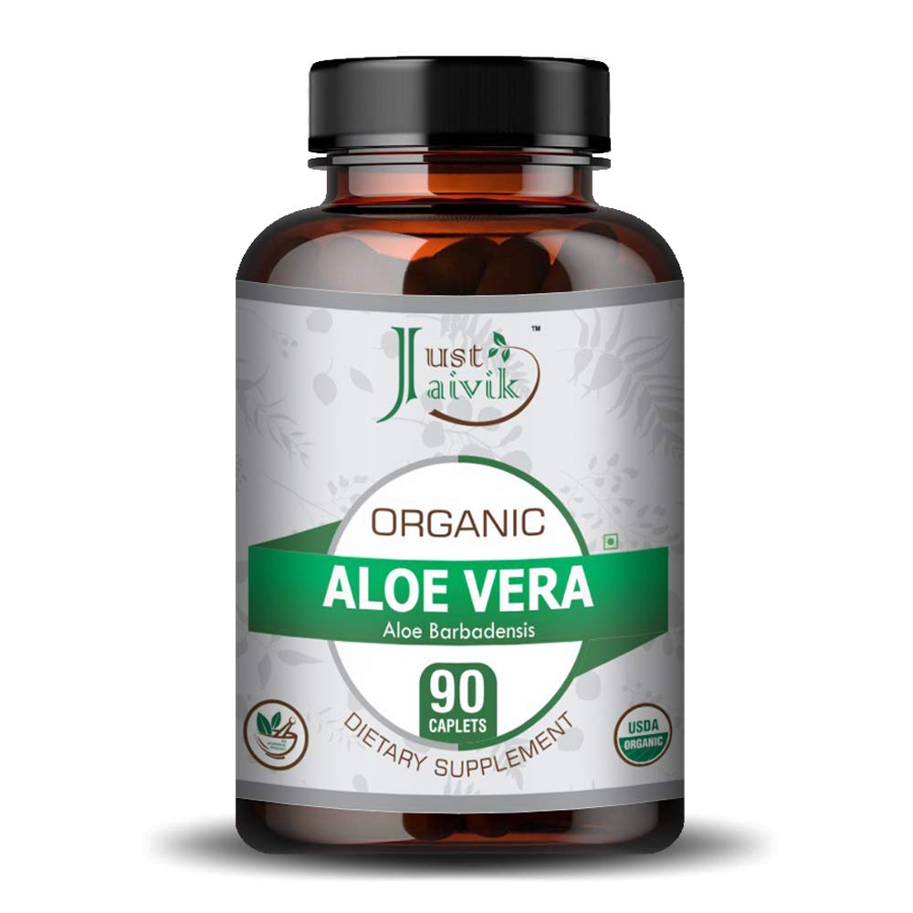 Just Jaivik Organic Aloe Vera Tablets 750 mg - 90 Tablets - image 2