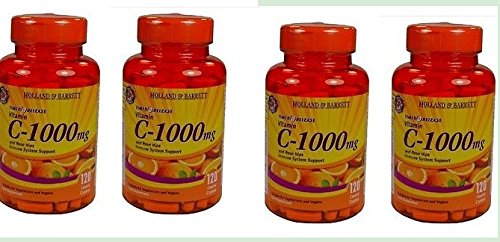 HB-101 Vitamin C with Bioflavonoids 1000mg - 120 Caplets