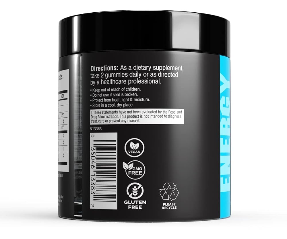 Cybergenics Pre-Workout Gummies for Energy & Performance - 60 Gummies - image 2