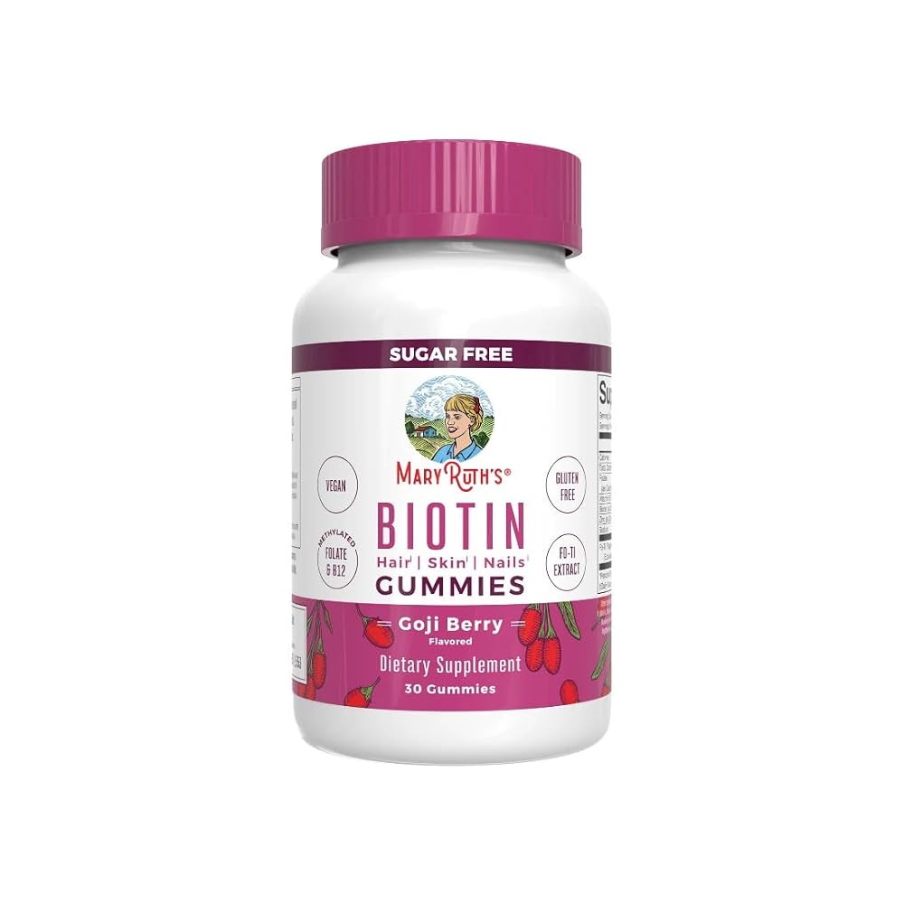 MARYRUTH'S Biotin Gummies Goji Berry - 30 Count