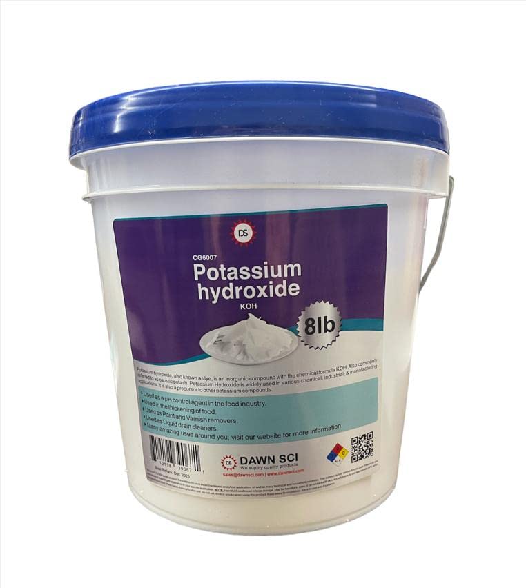DSI-DAWN SCIENTIFIC Potassium Hydroxide Flakes - 8 lb