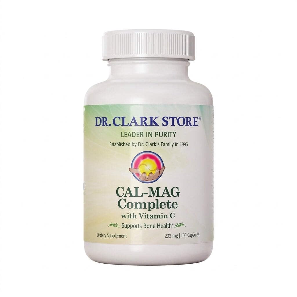 Dr Clark Cal-Mag Complete 2:1 Calcium-Magnesium-Vitamin C - 100 Capsules