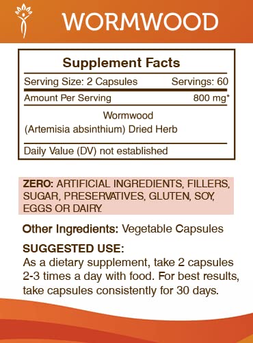 Secrets of the Tribe Wormwood 60/120 Capsules