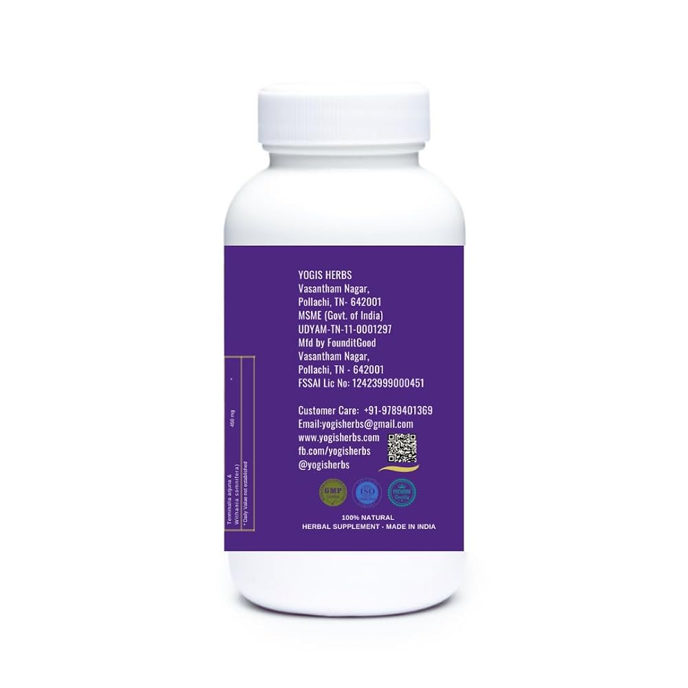 YOGIS HERBS Heart & Mind Harmony Arjuna & Ashwagandha - 90 Capsules - image 4