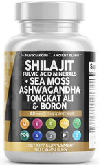 Clean Nutraceuticals Shilajit Supplement with Tongkat Ali - 90 Capsules