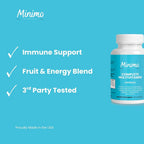 Minimo Nutrition Complete Multivitamin + Immunity Boost - 60 Capsules - image 2