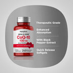 Piping Rock CoQ10 100mg - 240 Softgels - image 4