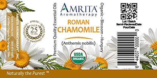 Amrita Aromatherapy Organic Roman Chamomile Essential Oil