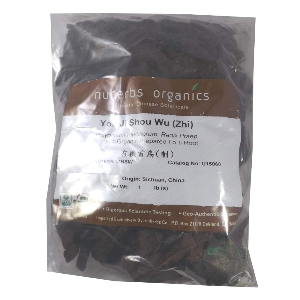 NU HERBS Organic Prepared Fo-ti Root Slices - 16 Ounce - image 2