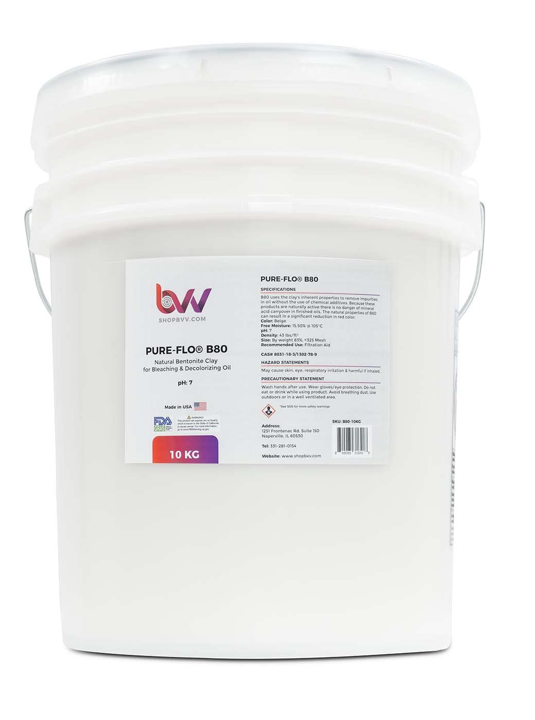 BEST VALUE VACS BVV Pure-Flo B80 Natural Bentonite for Edible Oils - 4 Bags - image 7
