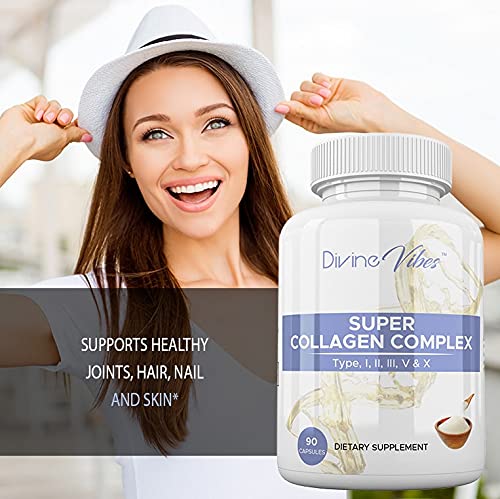 Divine Vibes Multi Collagen Plus Pills Types I-V - 90 Capsules - image 3
