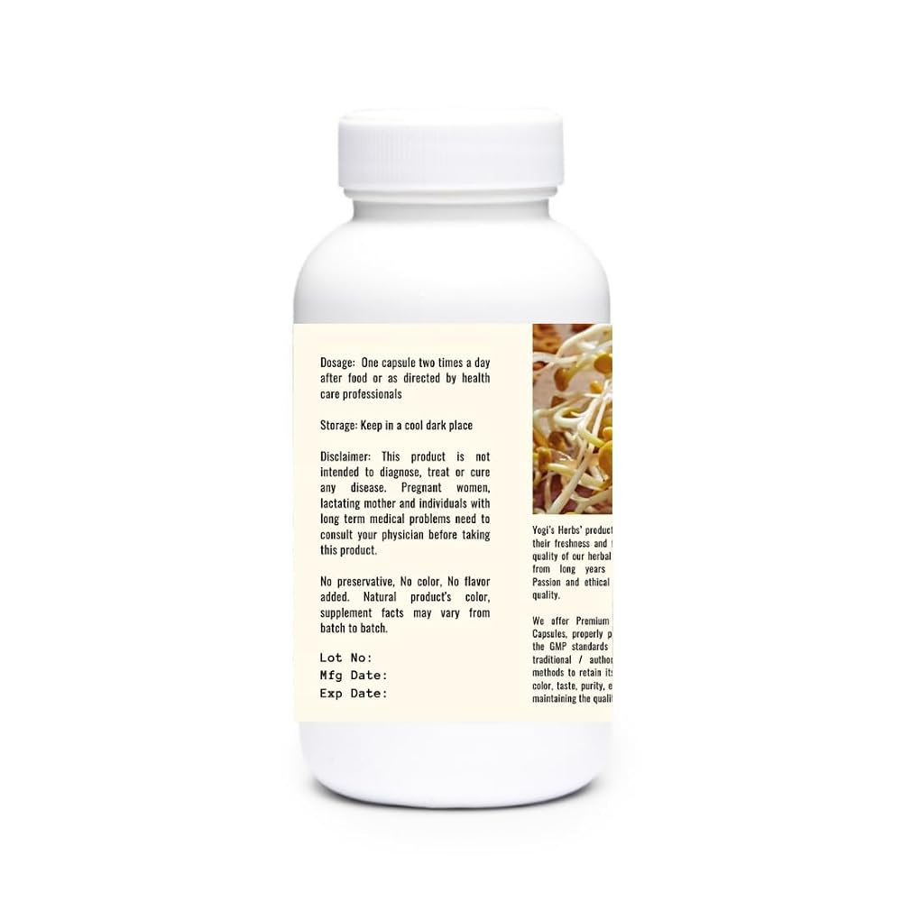 YOGIS HERBS Sprouted Fenugreek Capsules - 90 Vegetarian Capsules - image 8