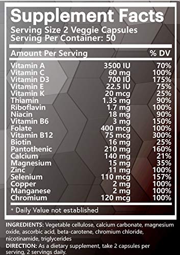 Na'trition Tonic Energy Multivitamin - 100 Vegetarian Capsules - image 2