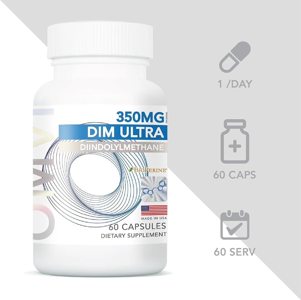Omvi DIM Ultra 350mg Hormone Balance - 60 Capsules - image 2
