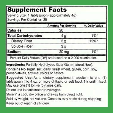 LifeSource Vitamins Clear Fiber Sunfiber Powder - 5 oz - image 5
