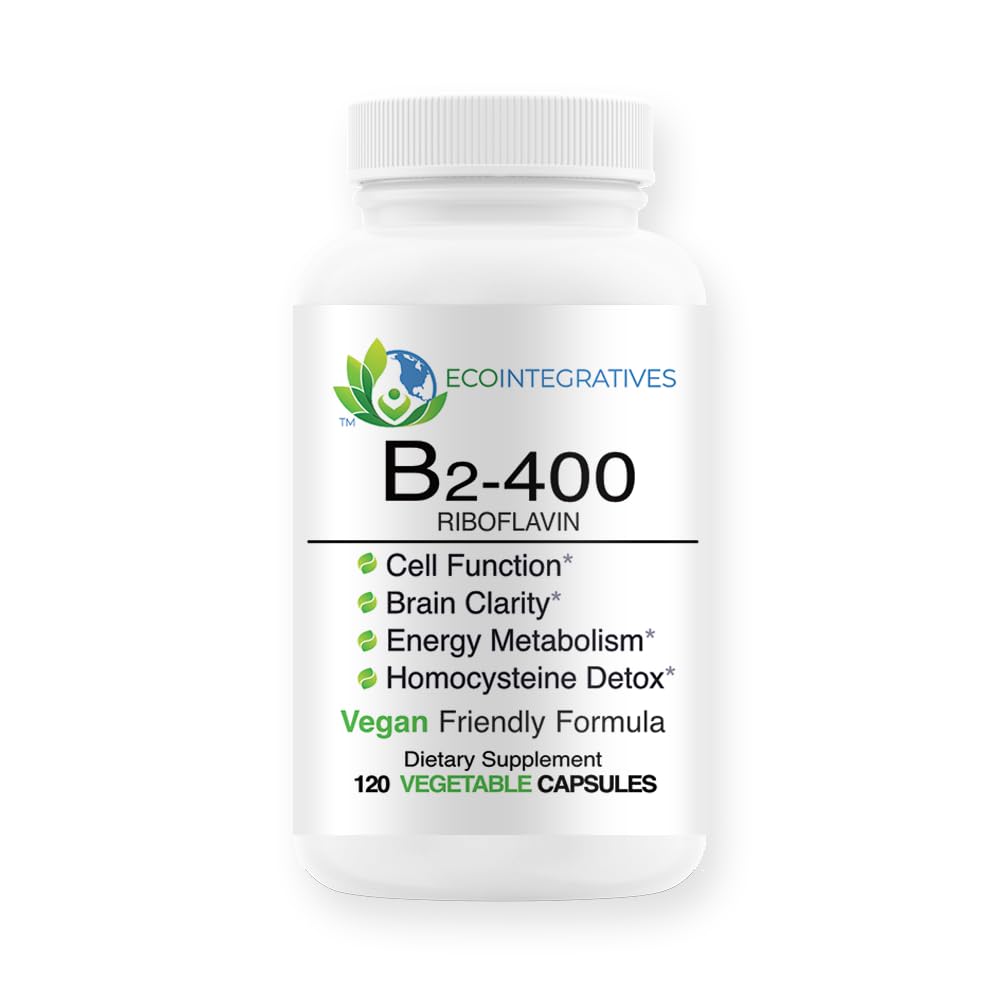 EcoIntegratives B2-400 Pure Riboflavin 400mg Supplement