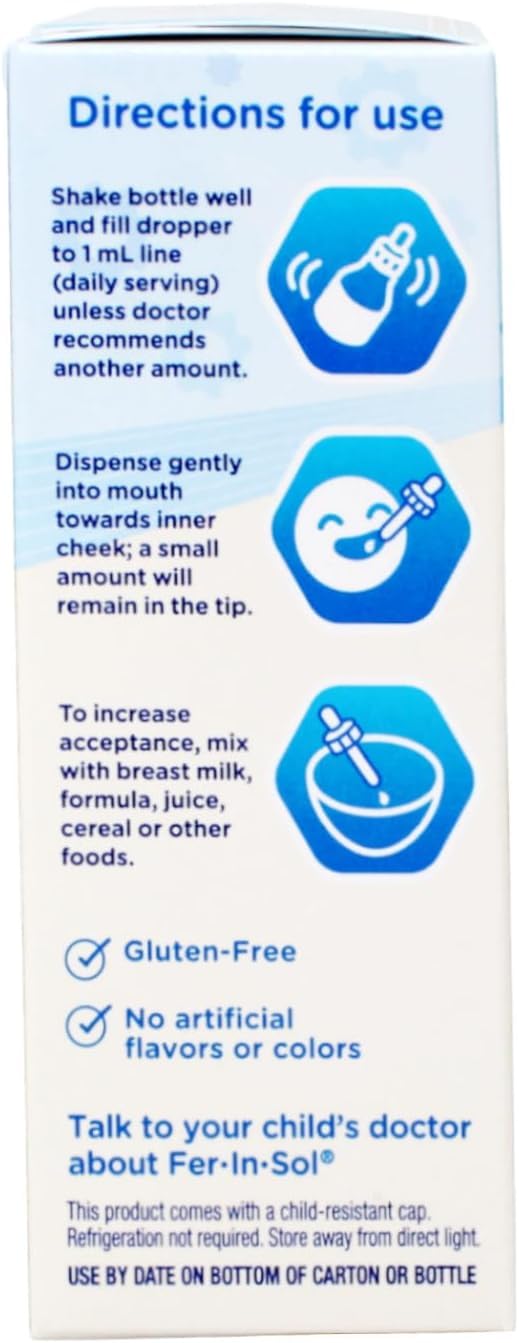 Enfamil Fer-in-Sol Iron Supplement Drops for Infants - 2 x 50 mL - image 3