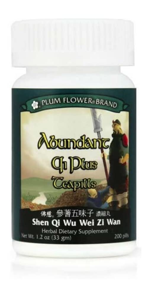 Plum Flower Abundant Qi Plus Teapills Shen Qi Wu Wei Zi Wan - 200 Count