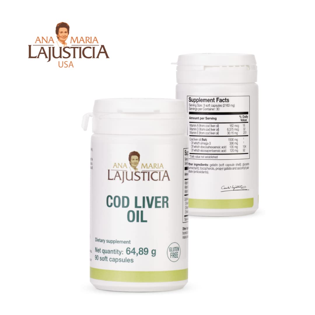 Ana María Lajusticia Cod Liver Oil Omega-3 - 90 Softgels - image 4