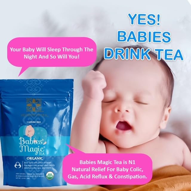 Babies' Magic Tea Organic Baby Colic Tea - 80 Teabags - image 3