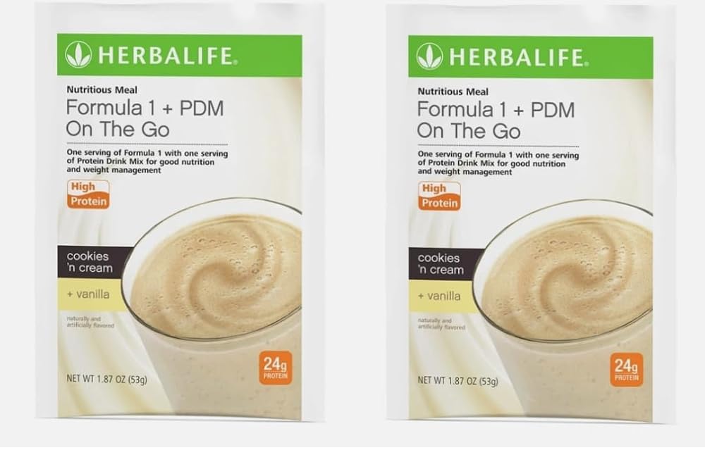 Herbalife Formula 1 + PDM On The Go Protein Shake - 7 Packets