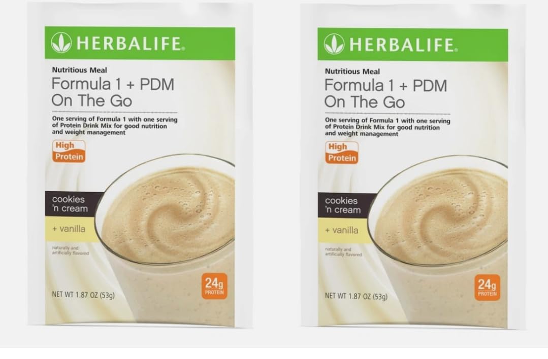 Herbalife Formula 1 + PDM On The Go Protein Shake - 7 Packets
