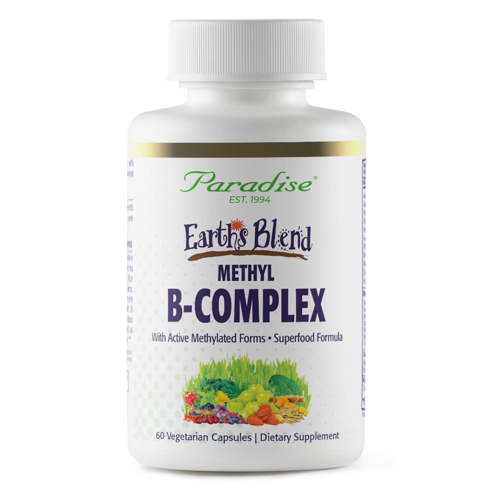 Paradise Herbs Earth's Blend B-Complex Methylated - 60 Capsules