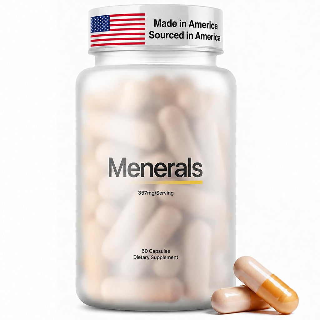 Menerals Testosterone Booster Trace Minerals - 60 Capsules