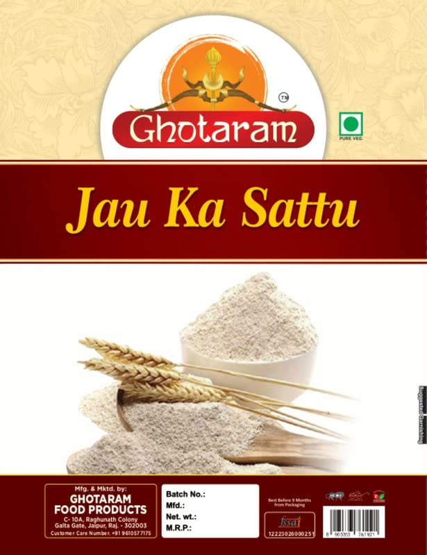 GHOTARAM Sekhawati Rajwadi Organic Barley Sattu Powder - 240g - image 5