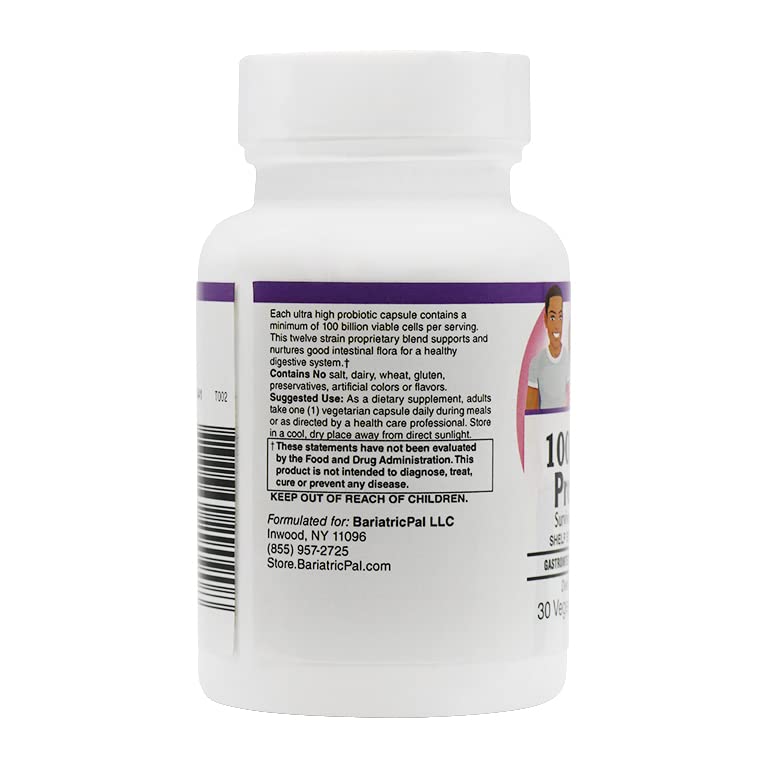 BariatricPal Probiotic 100 Billion CFU Capsules - 30 Count - image 3