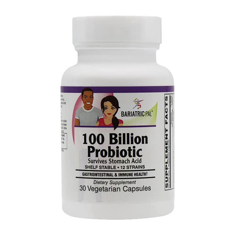 BariatricPal Probiotic 100 Billion CFU Capsules - 30 Count