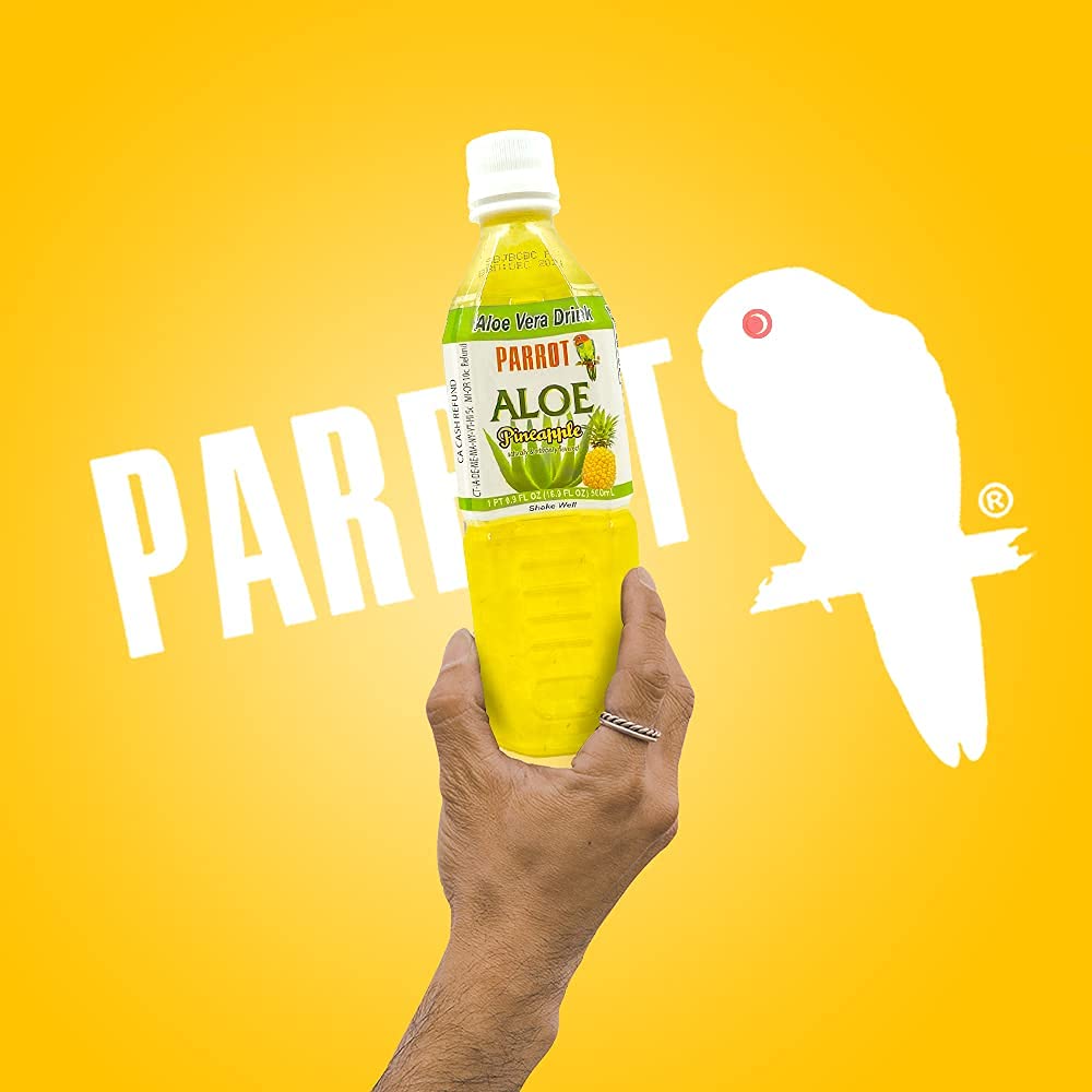 Parrot Brand Aloe Drink 16.9oz（Pack of 10）