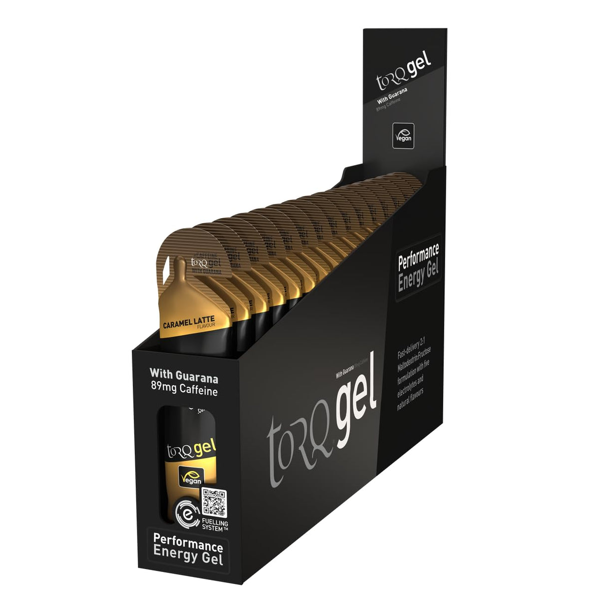 TORQ Energy Gel Caramel Latte with Guarana - Box of 15